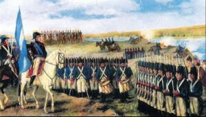 18120620 MANUEL BELGRANO presenta la nueva BANDERA a sus tropas